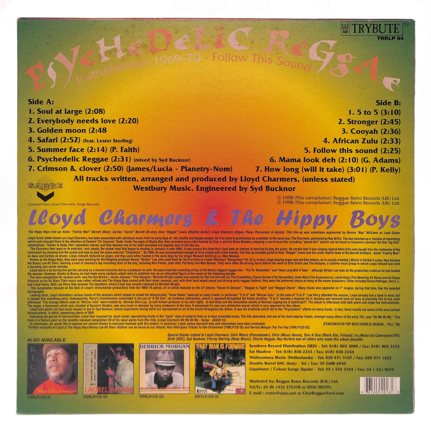 PsYcHeDeLiC ReGgAe (Instrumentals 1969-70 Follow This Sound) (The Early Reggae Years - Vol. 3)