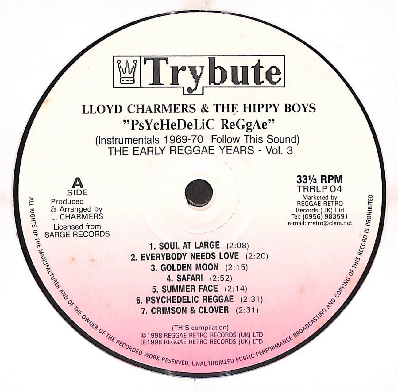 PsYcHeDeLiC ReGgAe (Instrumentals 1969-70 Follow This Sound) (The Early Reggae Years - Vol. 3)