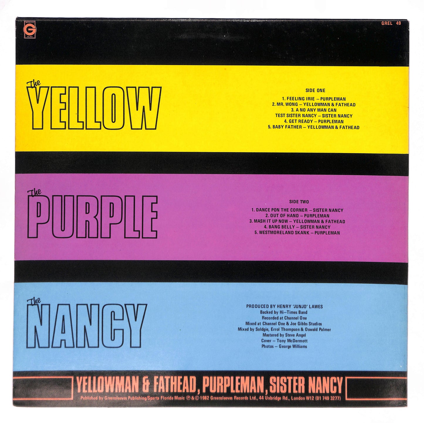 The Yellow, The Purple, The Nancy