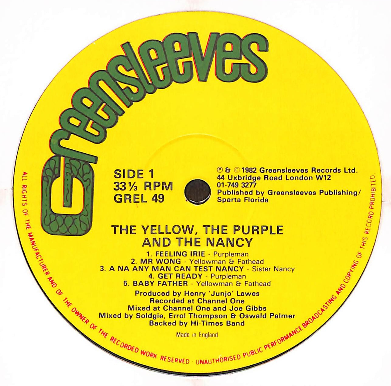 The Yellow, The Purple, The Nancy