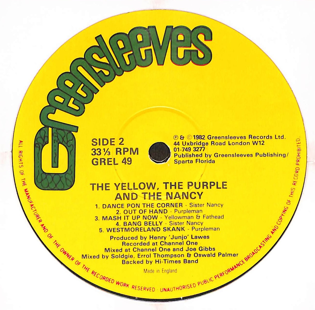 The Yellow, The Purple, The Nancy