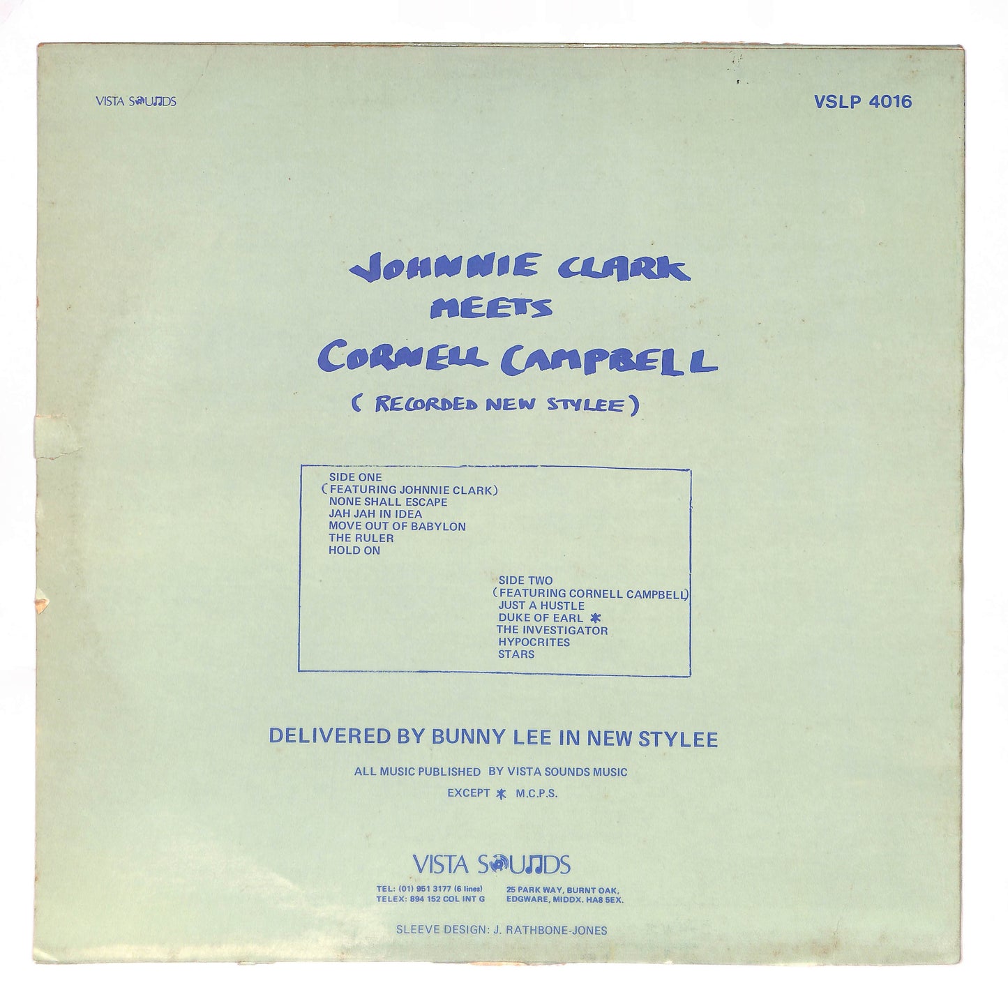 Johnnie Clark Meets Cornell Campbell