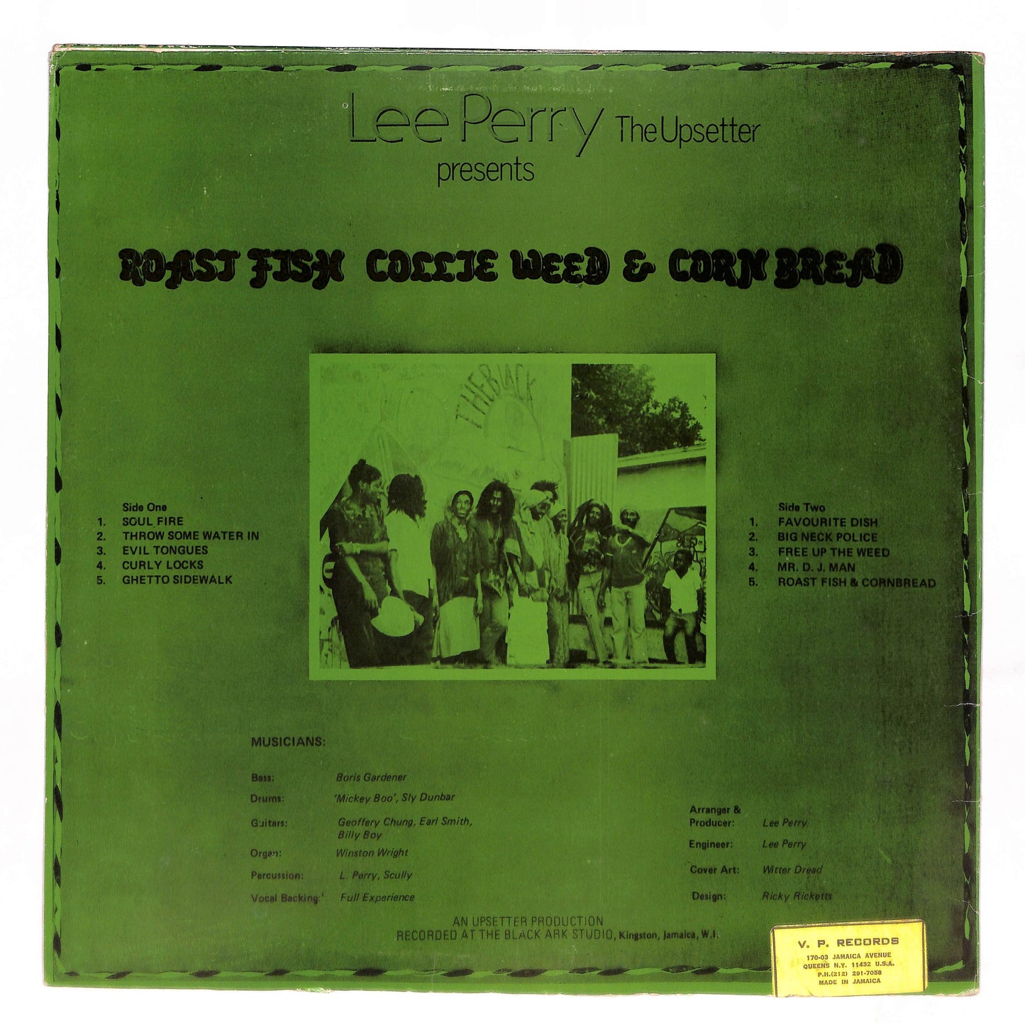 Roast Fish, Collie Weed, & Corn Bread