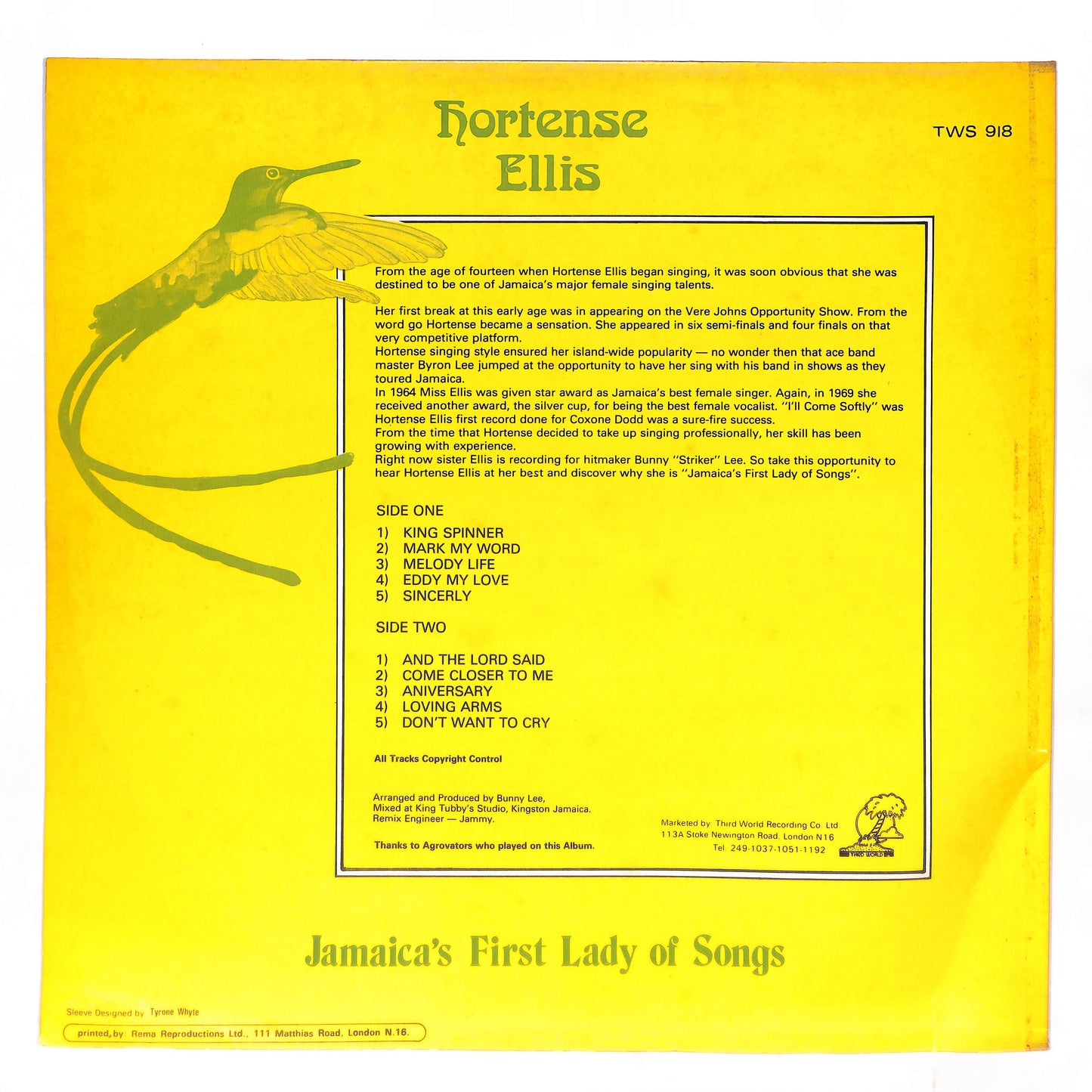 Jamaica's First Lady Of Songs