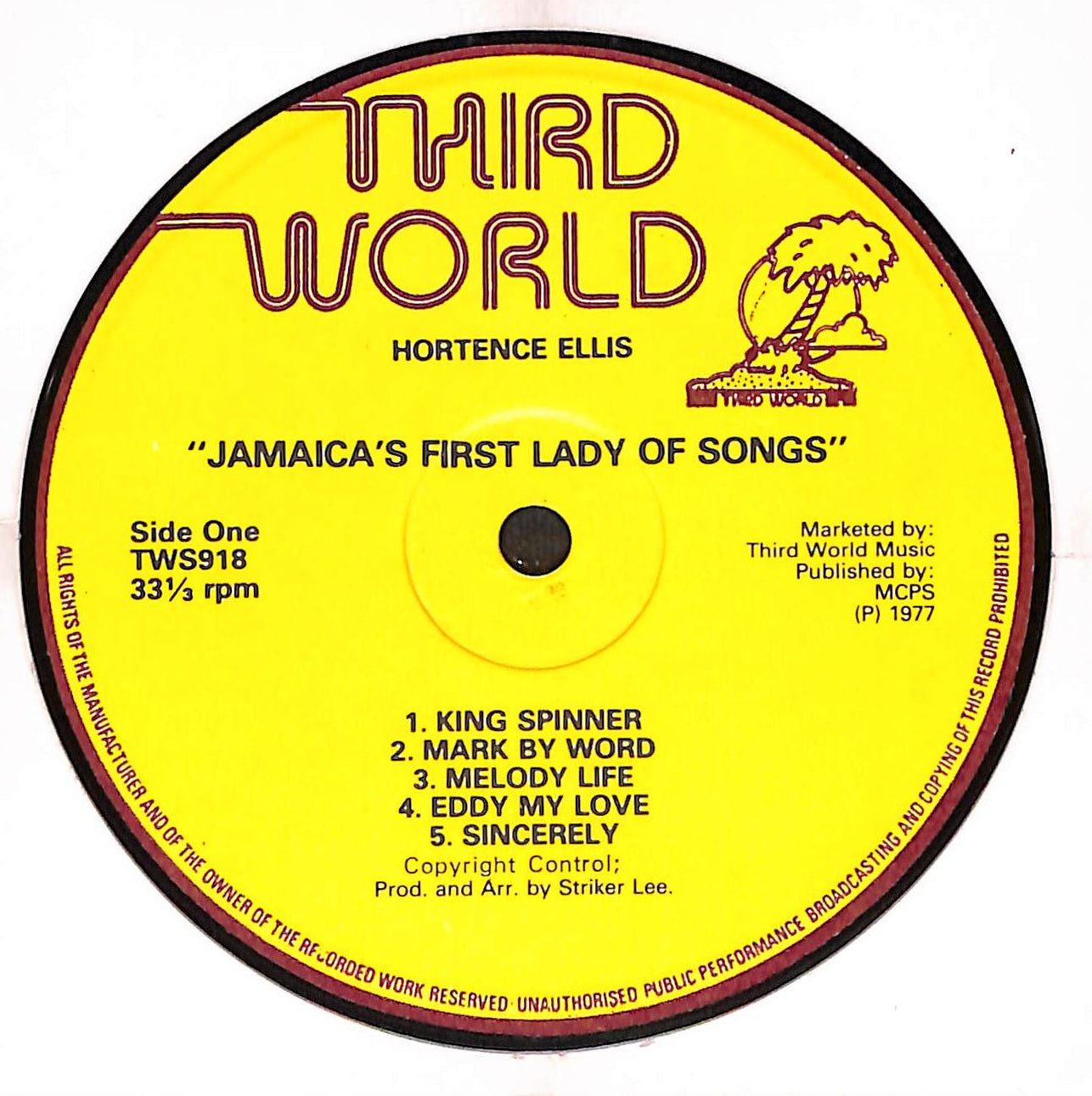 Jamaica's First Lady Of Songs