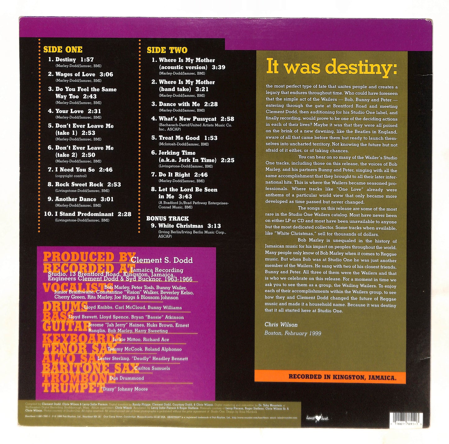 Destiny - Rare Ska Sides From Studio 1