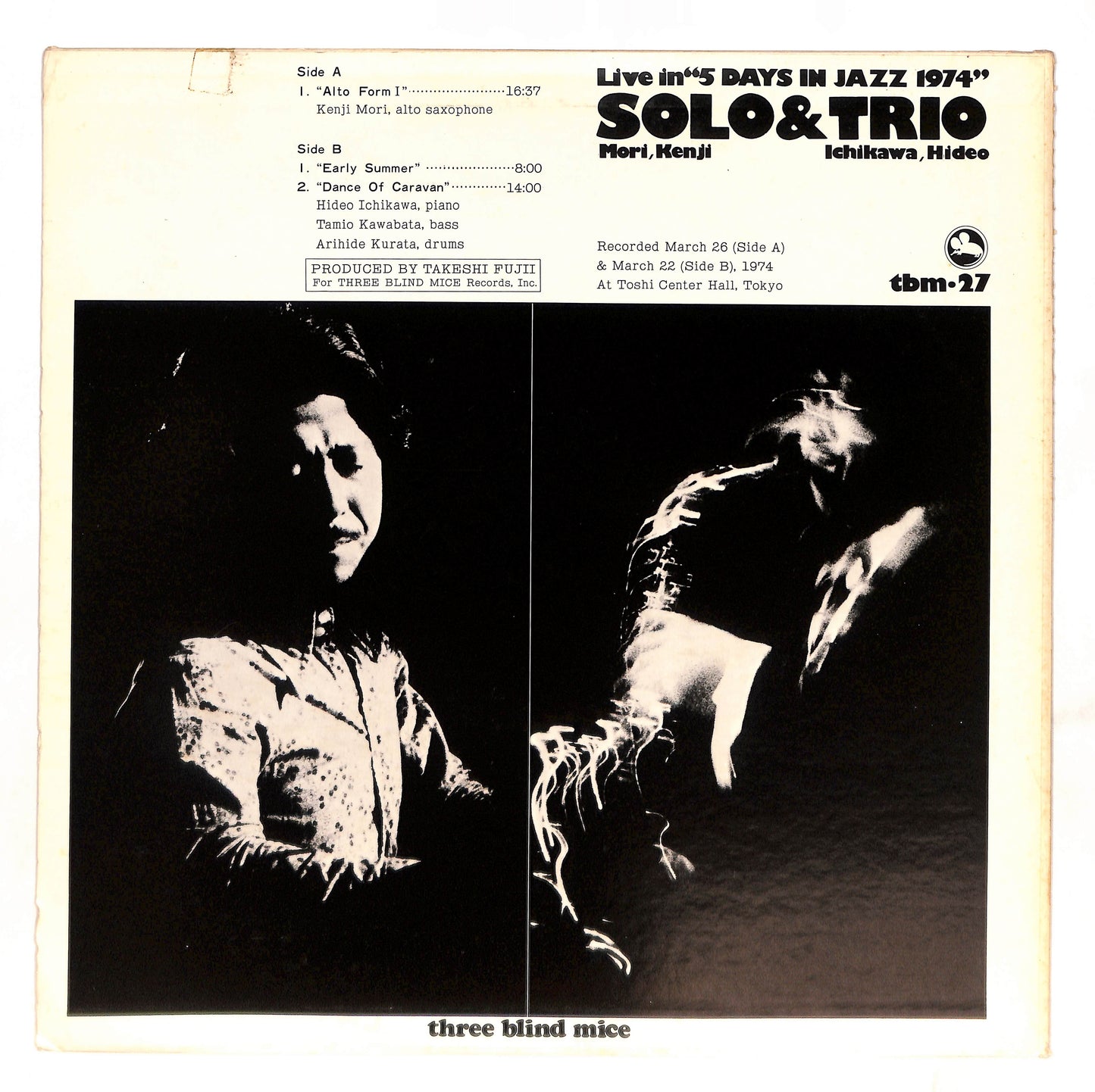 Solo & Trio (Live In "5 Days In Jazz 1974")