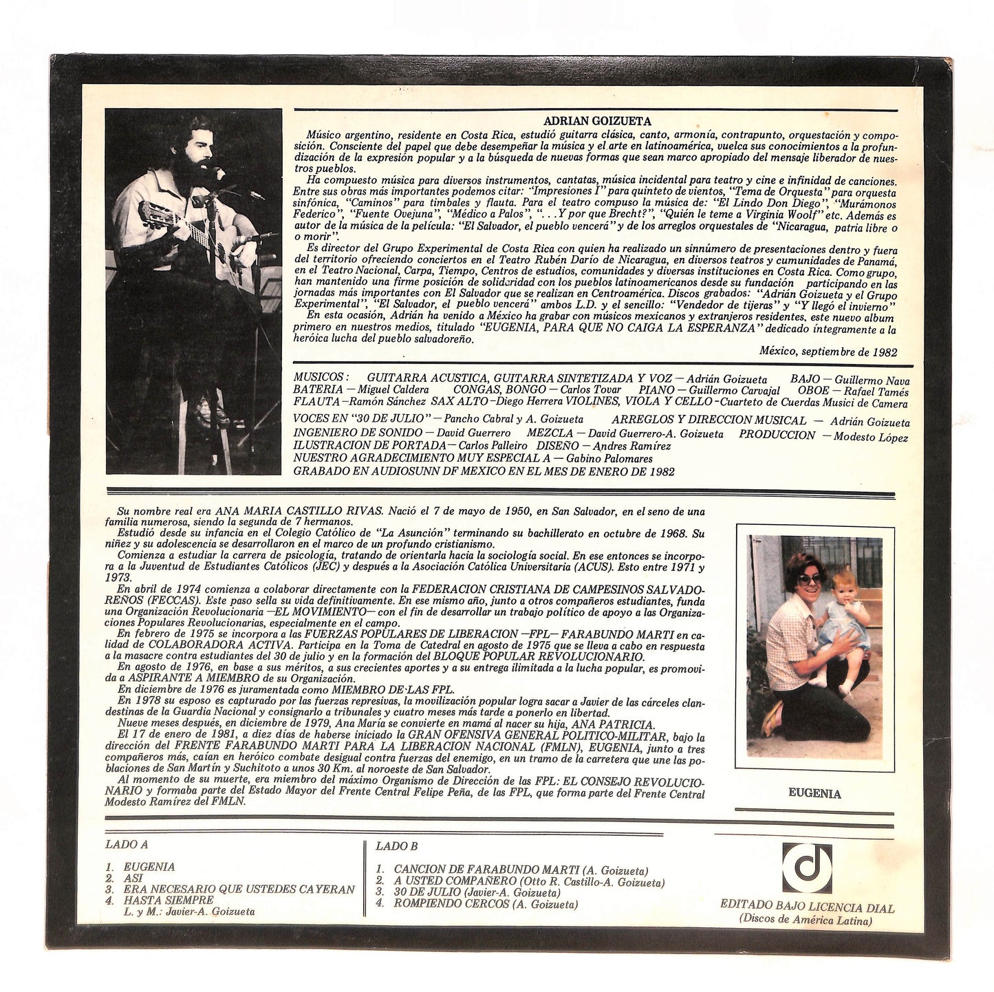 Eugenia: Para Que No Caiga La Esperanza