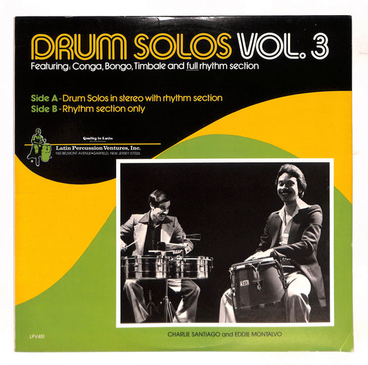 Drum Solos Vol. 3, Featuring: Conga, Bongo, Timbale and Full Rhythm Section