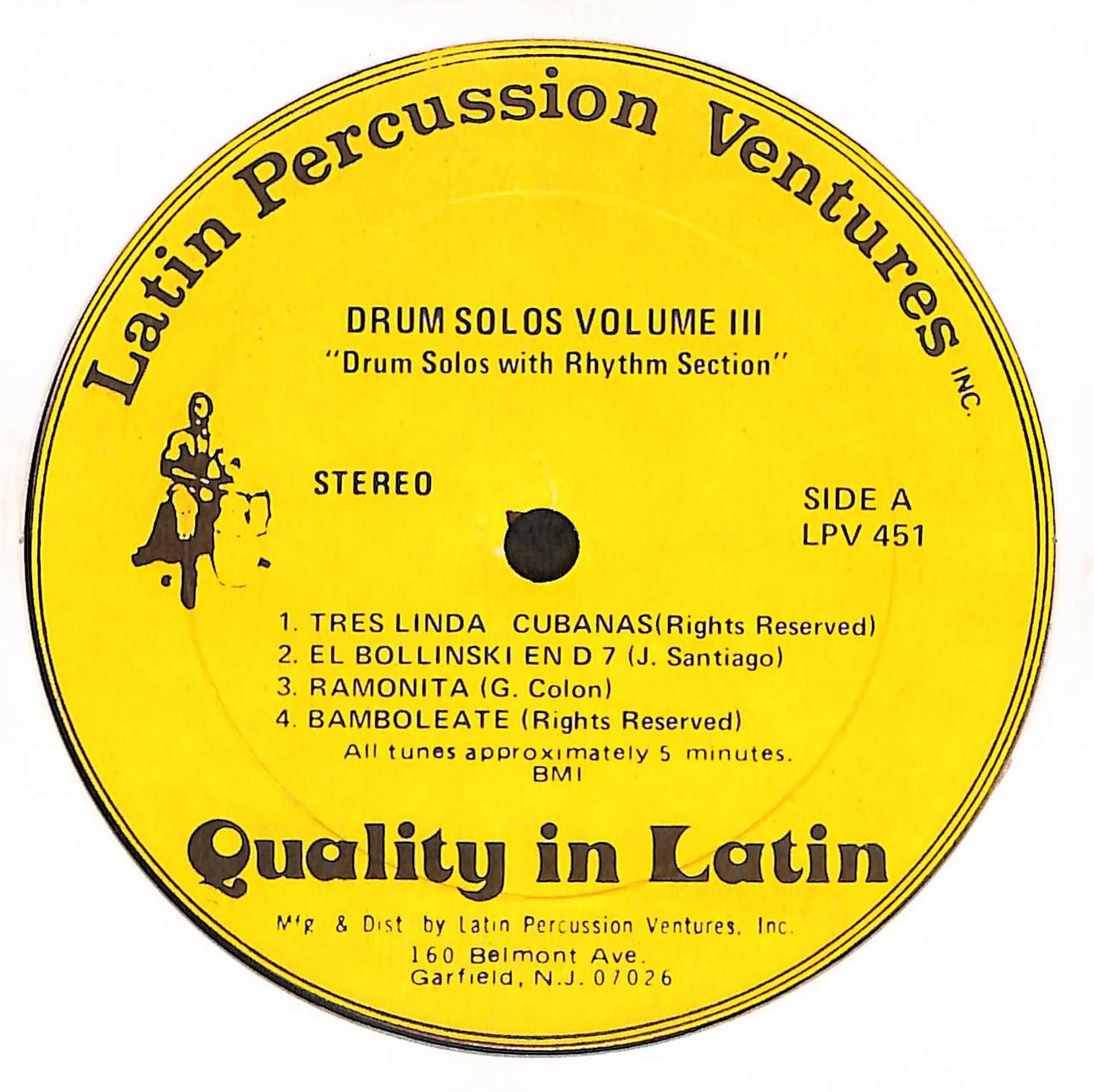 Drum Solos Vol. 3, Featuring: Conga, Bongo, Timbale and Full Rhythm Section