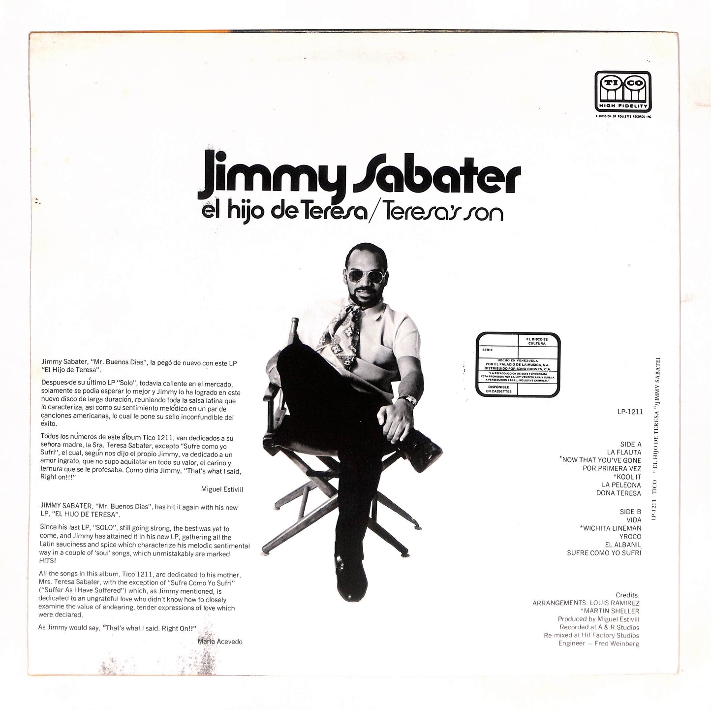 El Hijo De Teresa / Teresa's Son