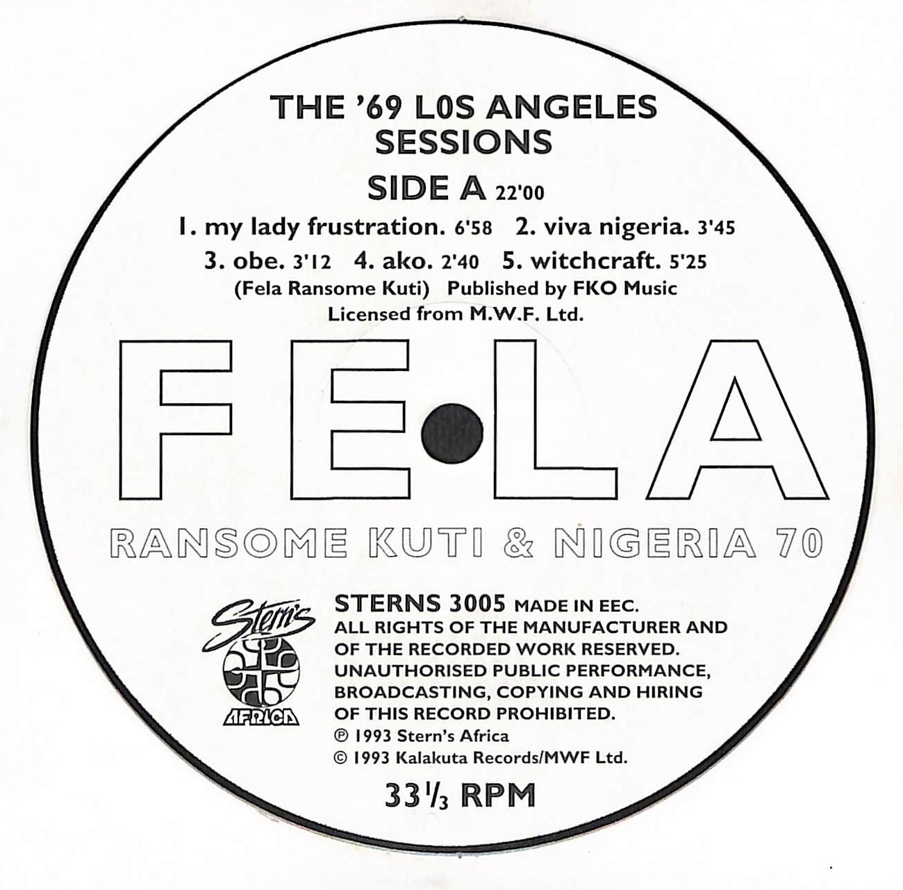 The '69 Los Angeles Sessions