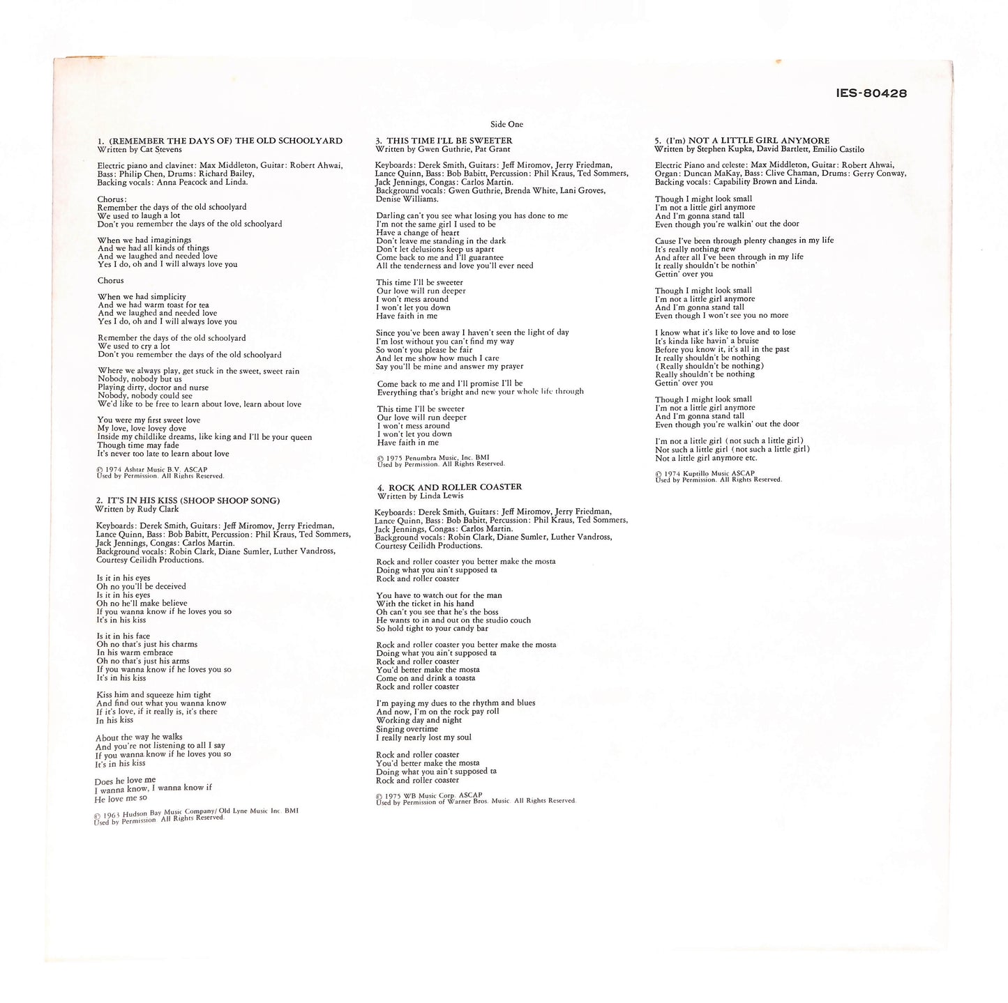 Not A Little Girl Anymore