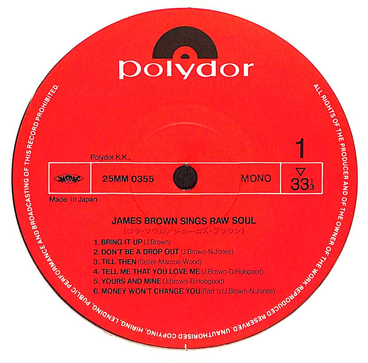 James Brown Sings Raw Soul