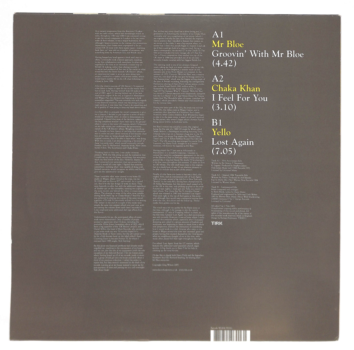 Credit To The Edit - Vinyl Two