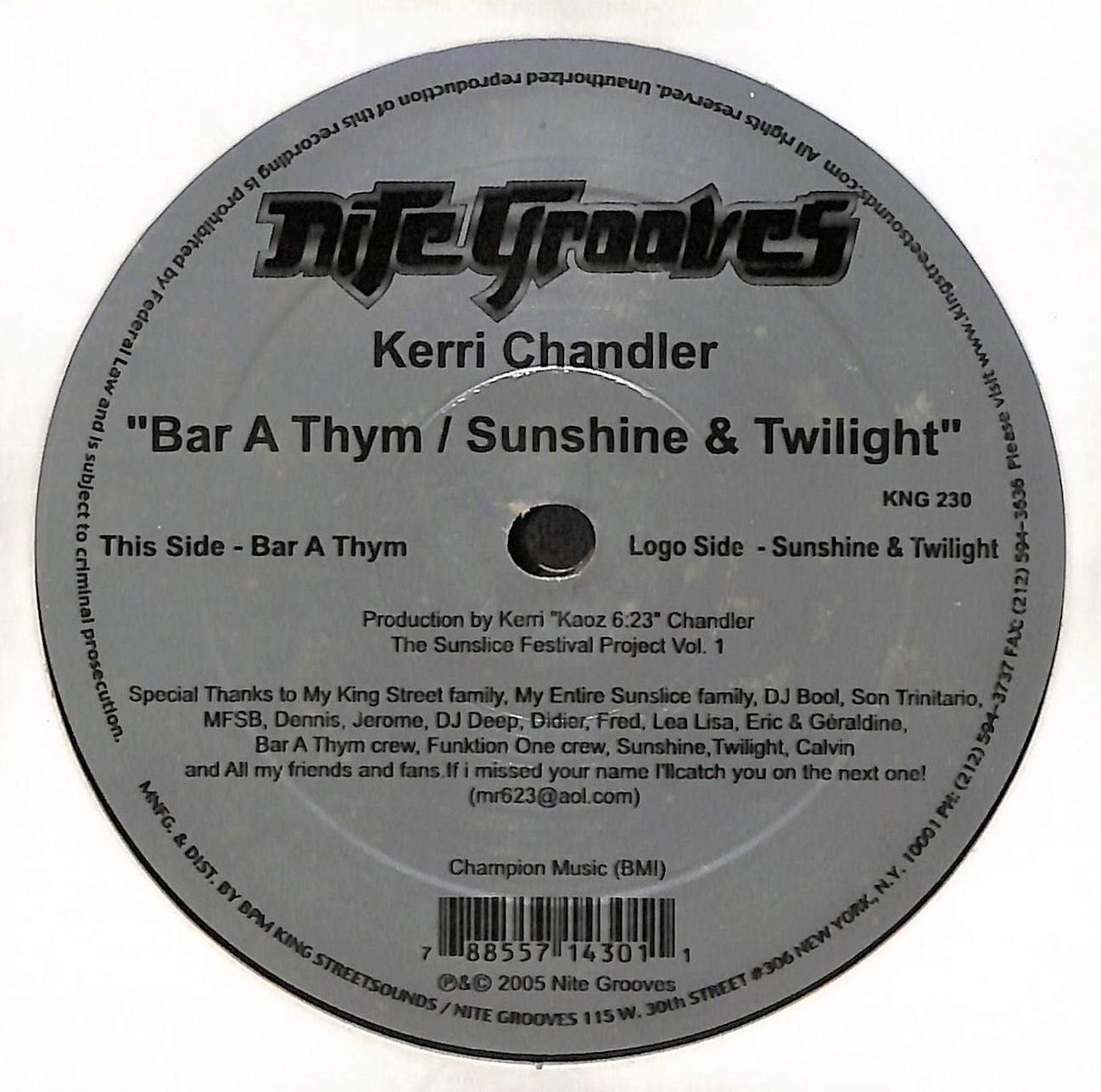 Bar A Thym / Sunshine & Twilight