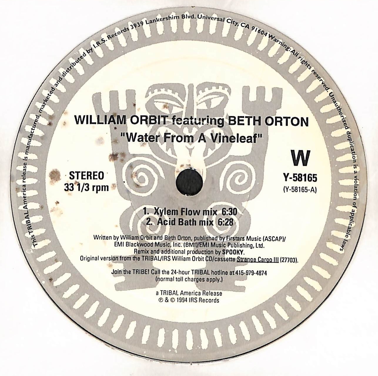 Water From A Vine Leaf