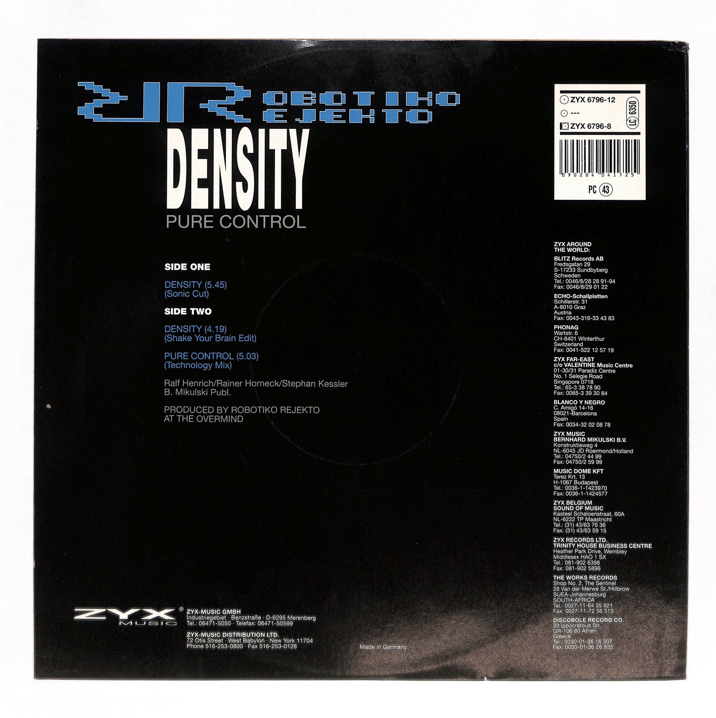 Density / Pure Control