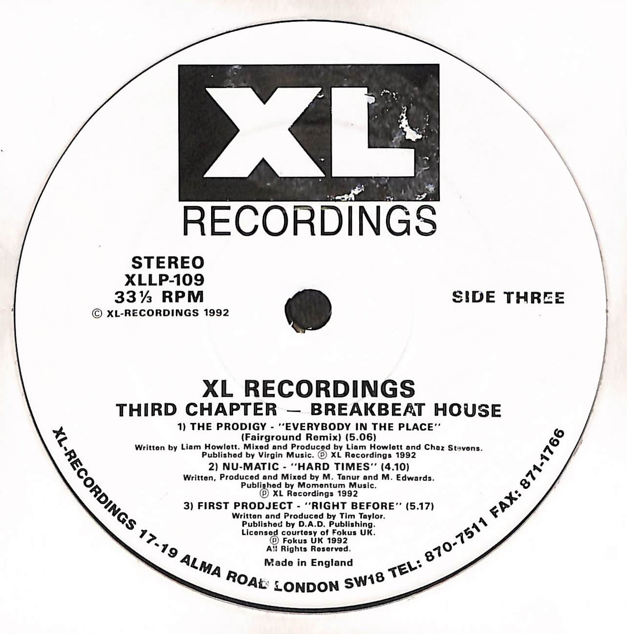 XL-Recordings: The Third Chapter - Breakbeat House
