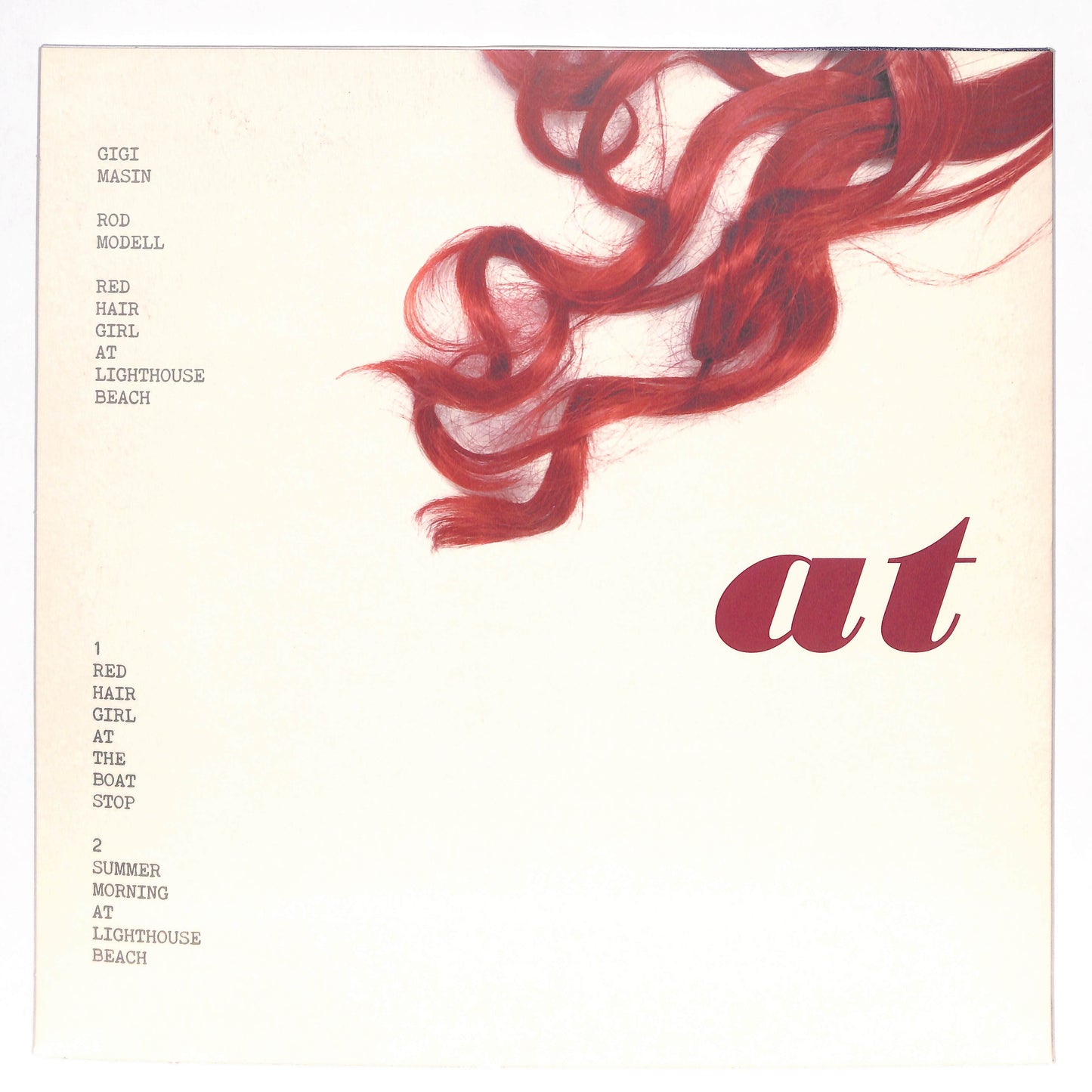 Red Hair Girl At Lighthouse Beach