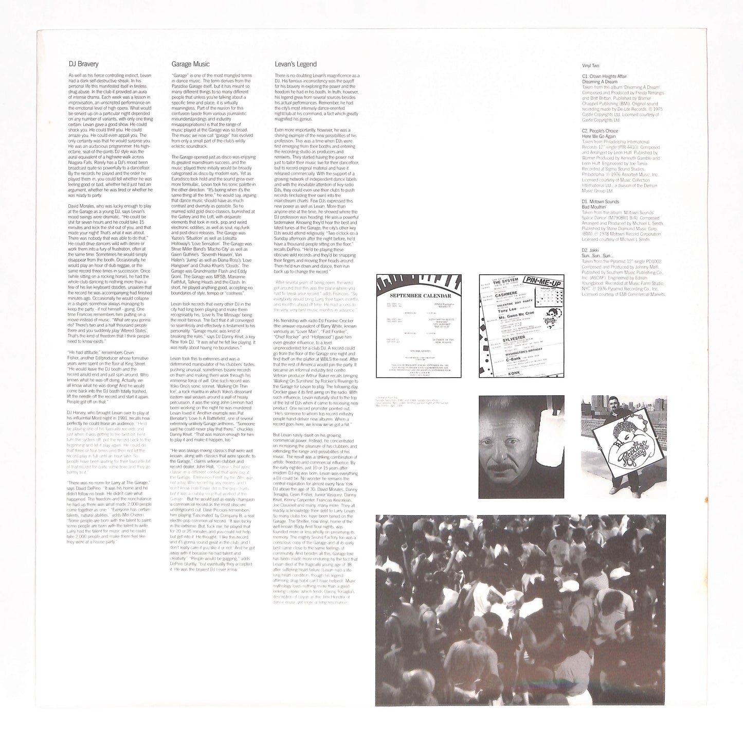 Larry Levan Live At The Paradise Garage