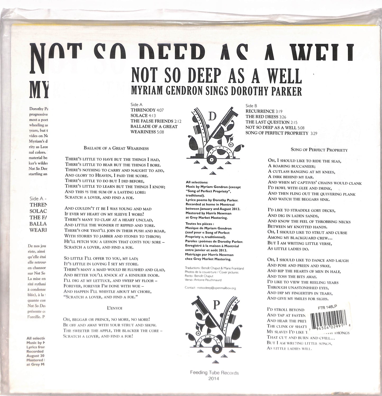 Not So Deep As A Well