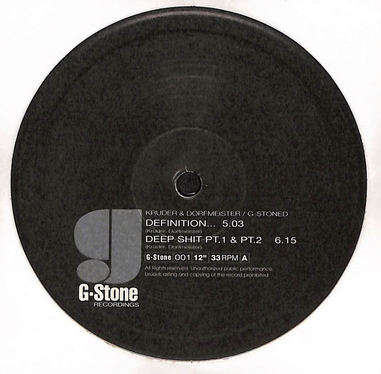 KRUDER & DORFMEISTER G-Stoned レコード 【公式通販】