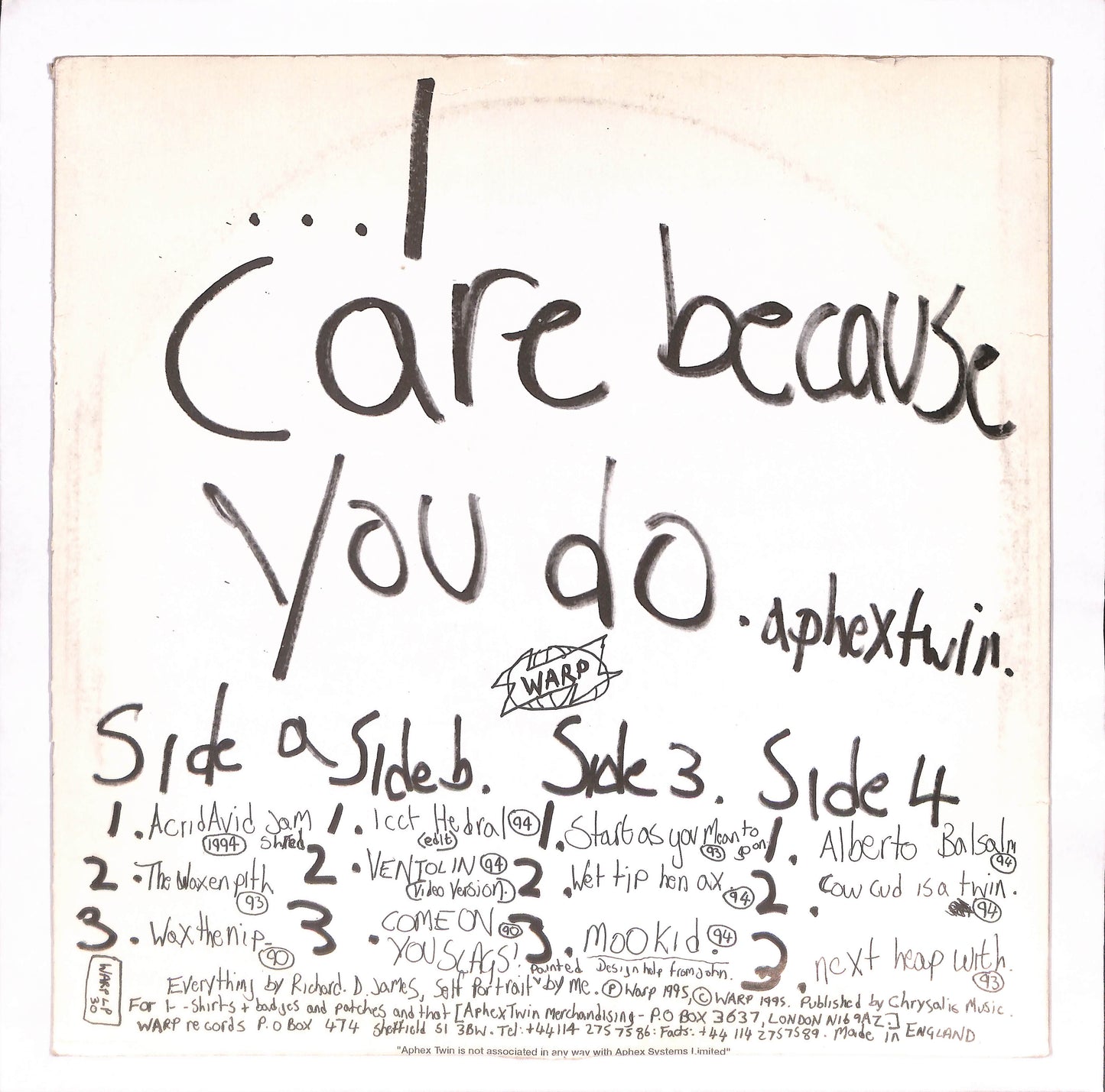 ...I Care Because You Do