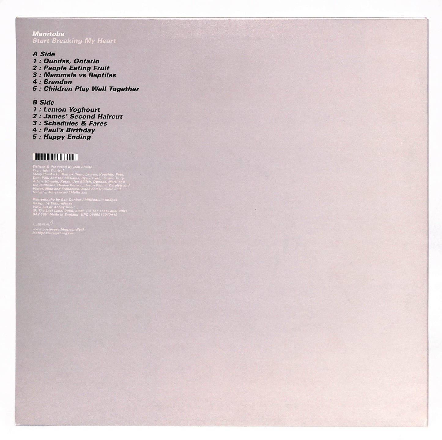 Start Breaking My Heart