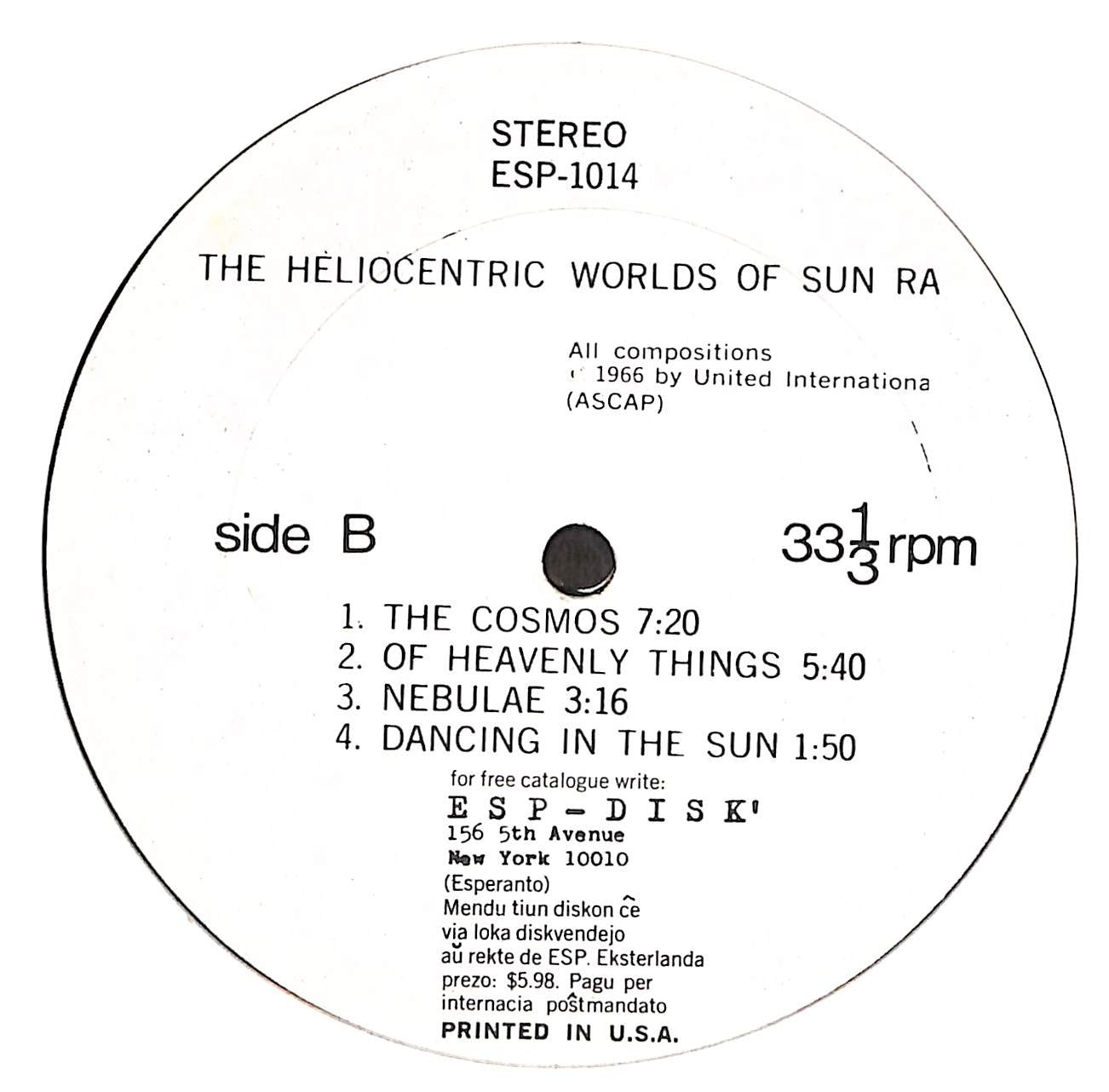 The Heliocentric Worlds Of Sun Ra, Vol. I