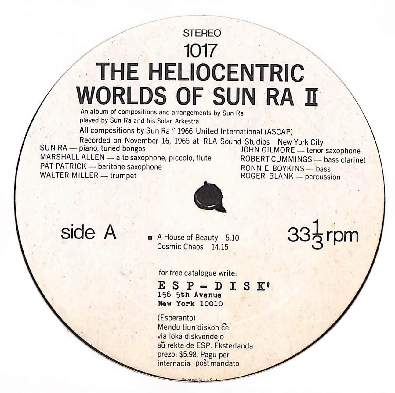 The Heliocentric Worlds Of Sun Ra, Volume 2