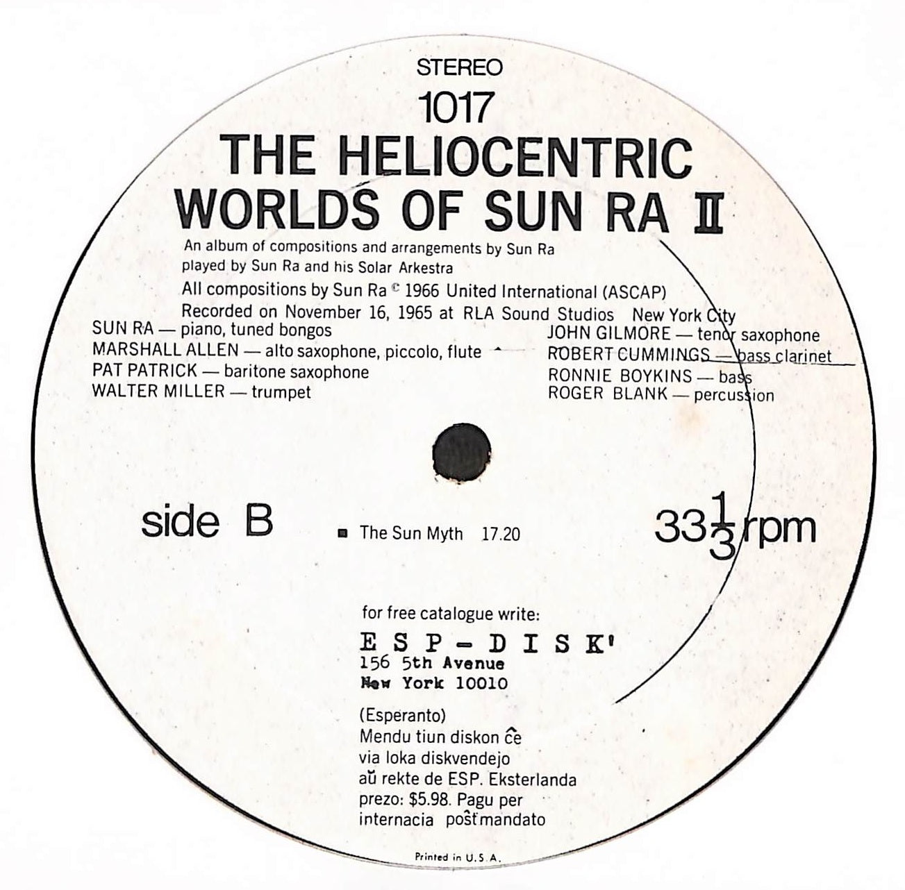 The Heliocentric Worlds Of Sun Ra, Volume 2