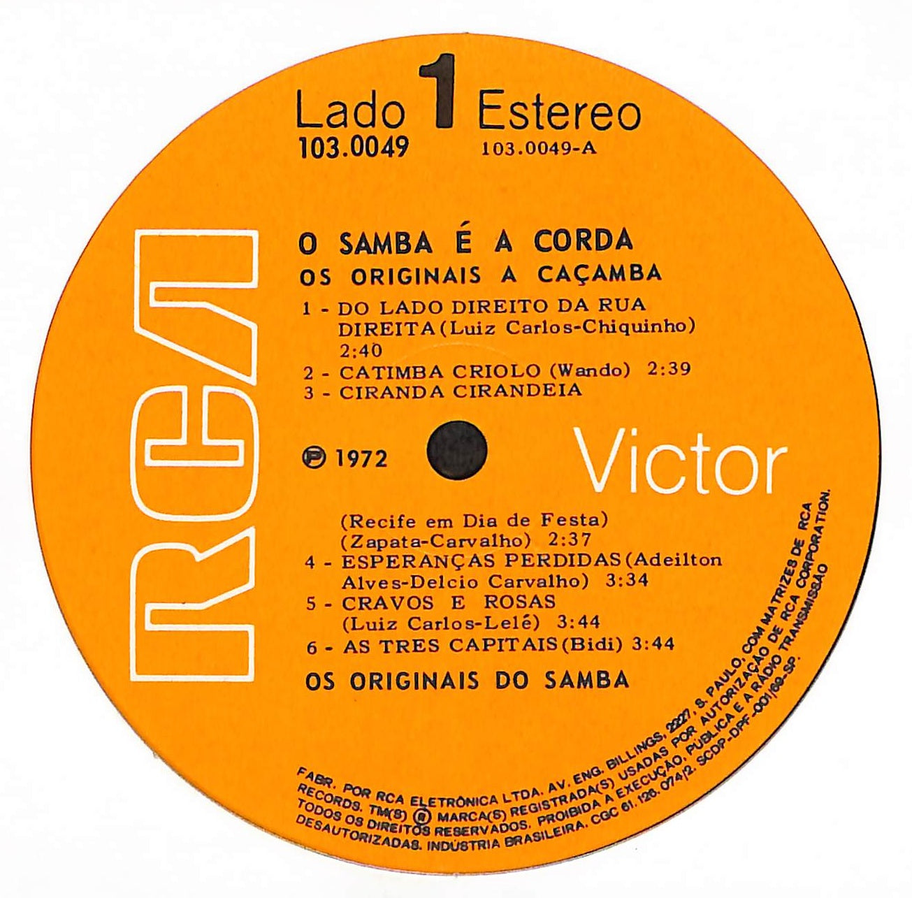 O Samba É A Corda... Os Originais A Caçamba