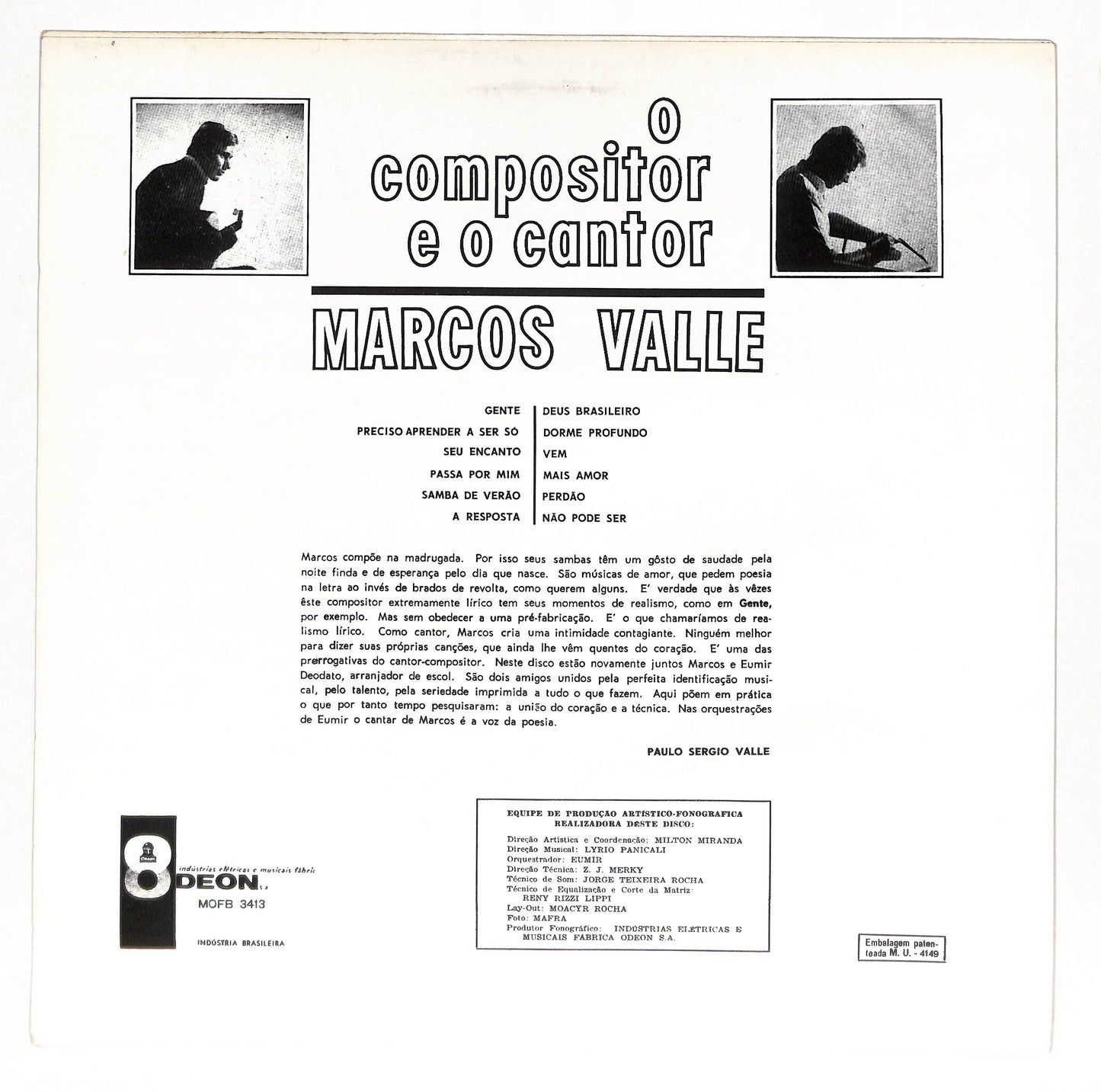 O Compositor E O Cantor