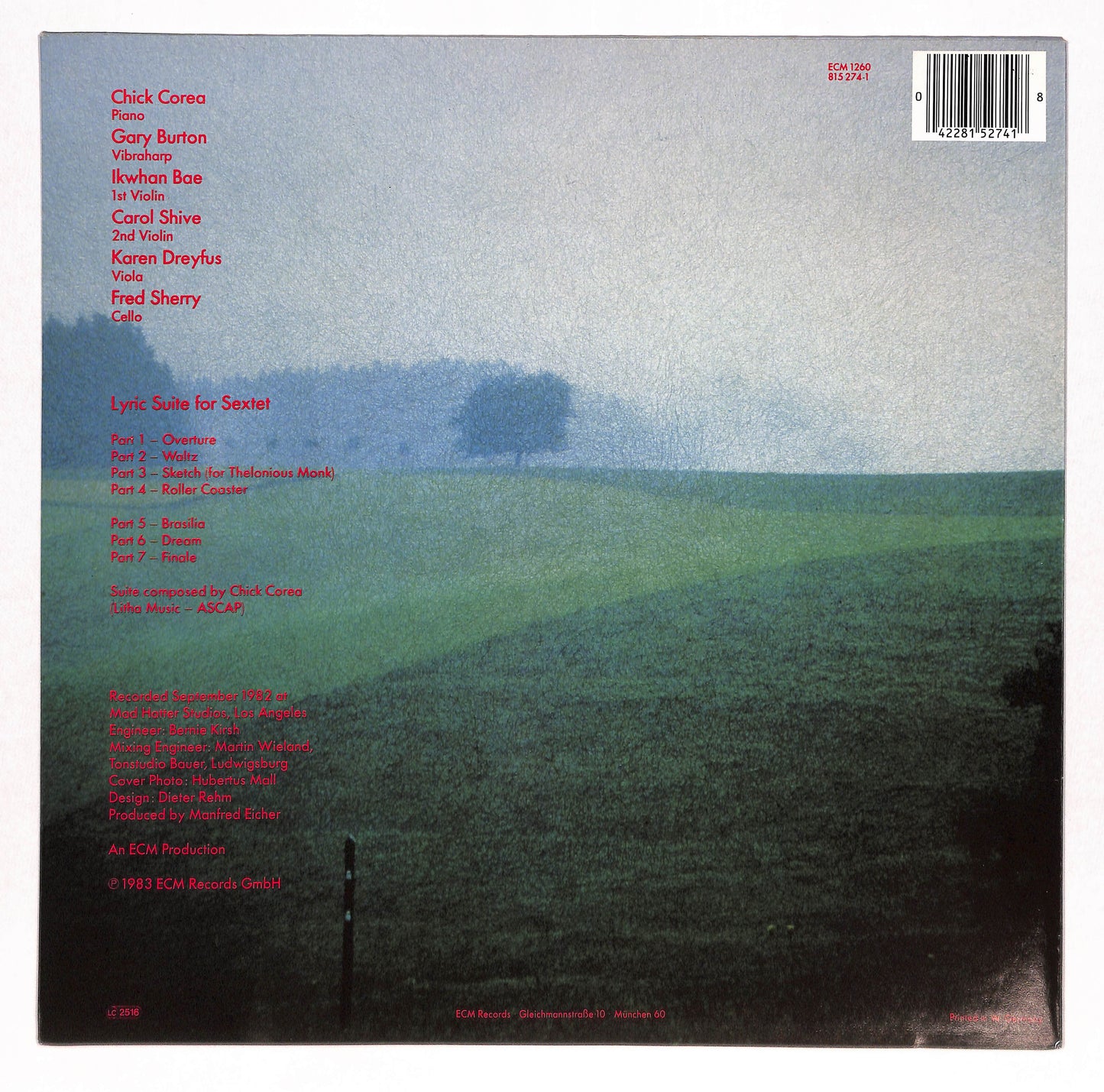 Lyric Suite For Sextet