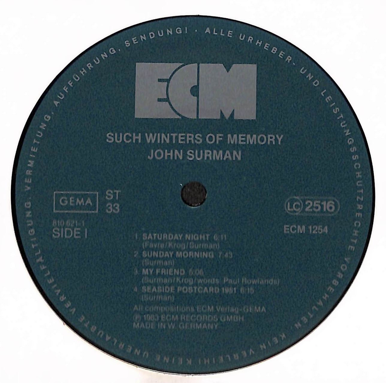Such Winters Of Memory