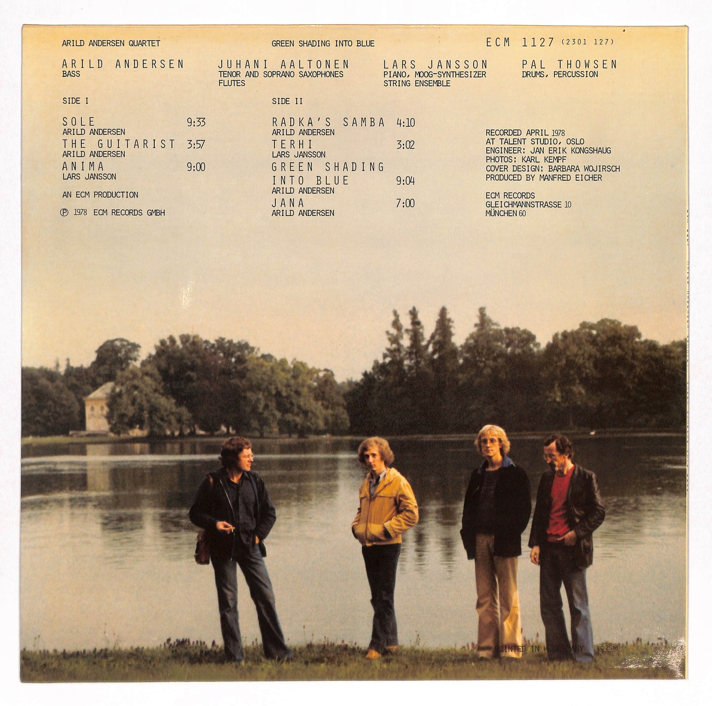 Green Shading Into Blue