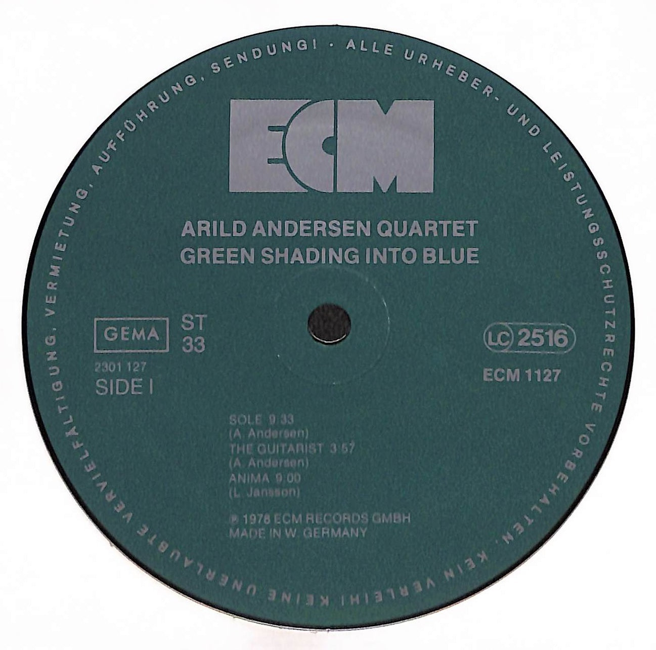 Green Shading Into Blue