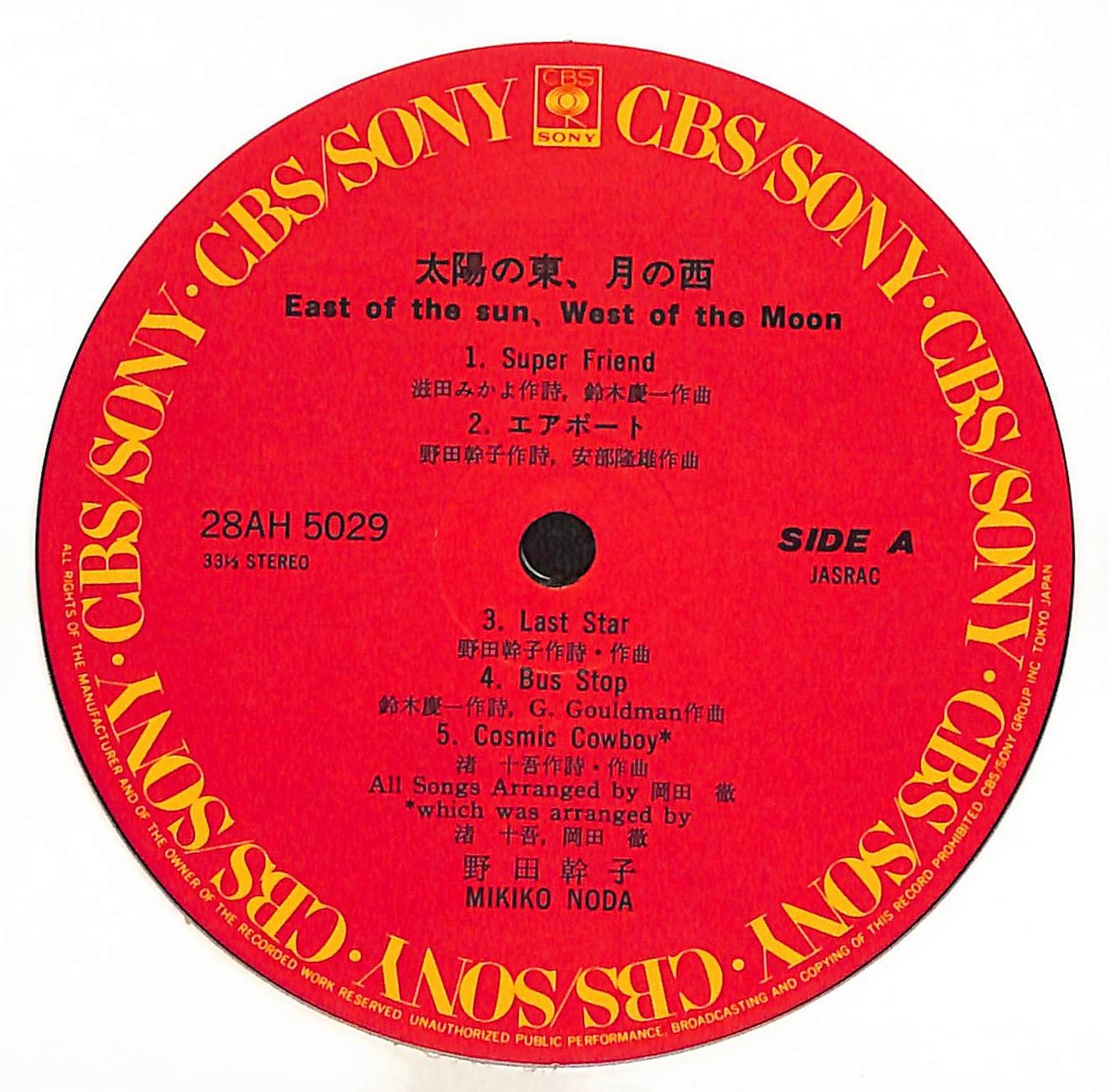 太陽の東、月の西