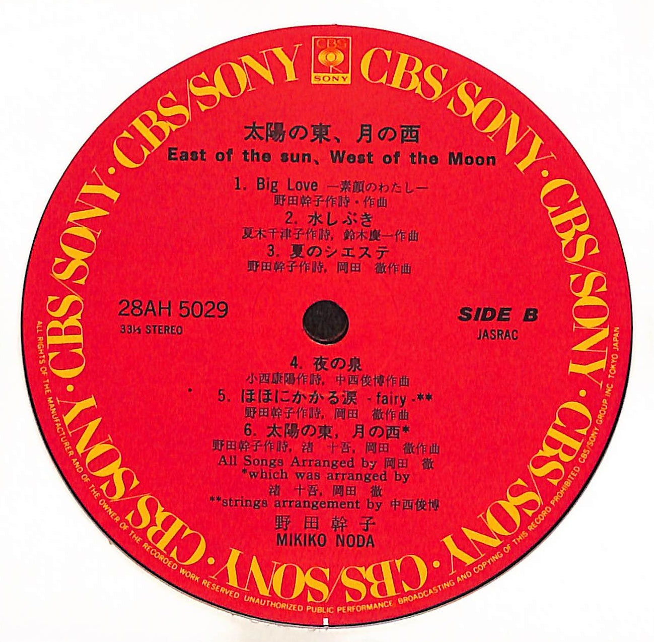 太陽の東、月の西