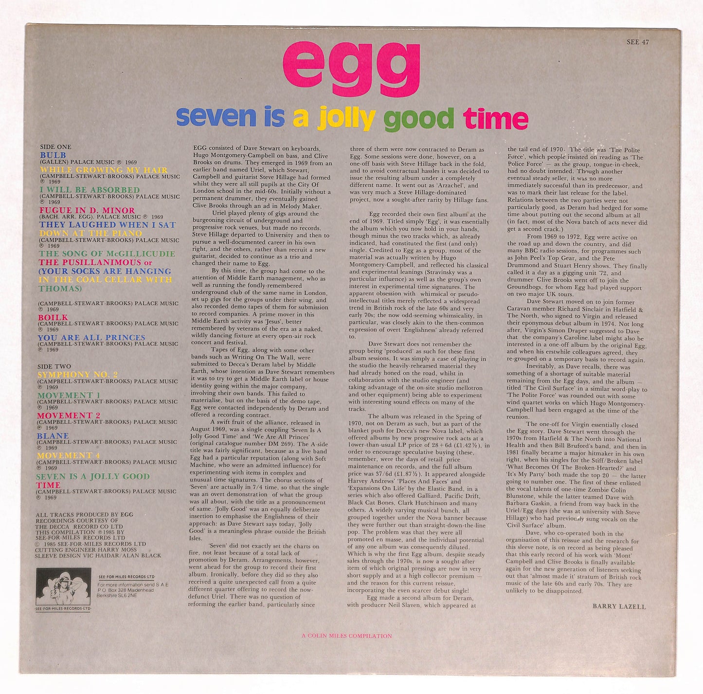 Seven Is A Jolly Good Time