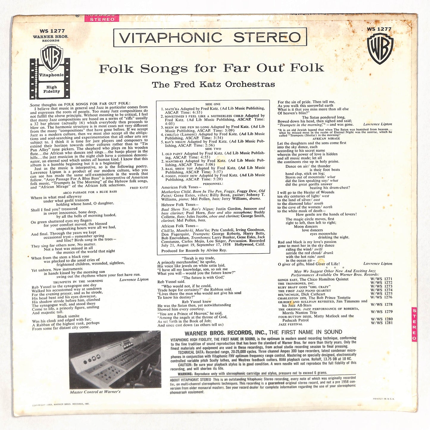 Folk Songs For Far Out Folk