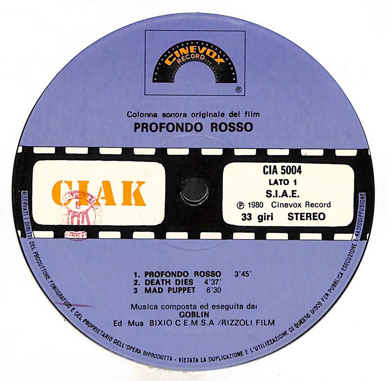 Profondo Rosso (Colonna Sonora Originale Del Film)