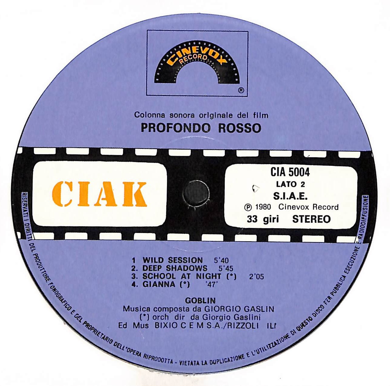 Profondo Rosso (Colonna Sonora Originale Del Film)