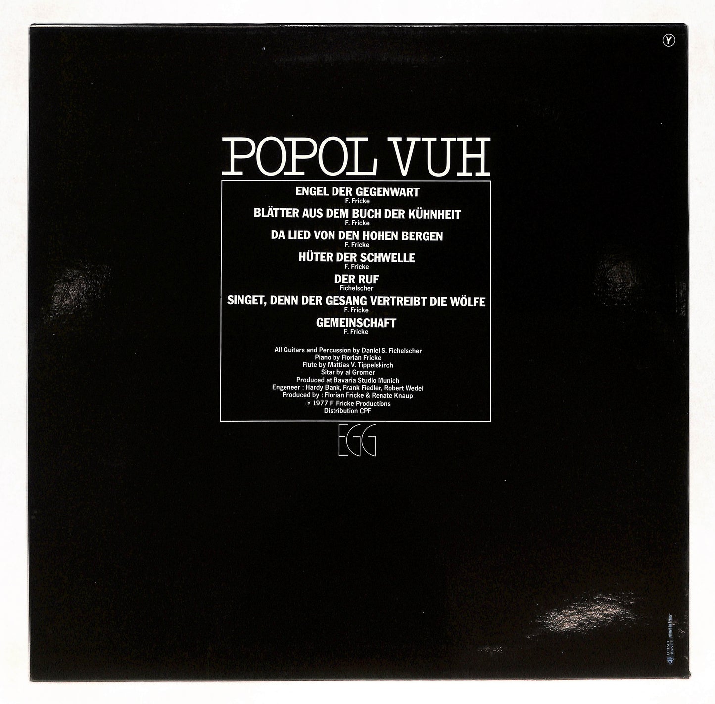 Cœur De Verre (Bande Originale Du Film De Werner Herzog)