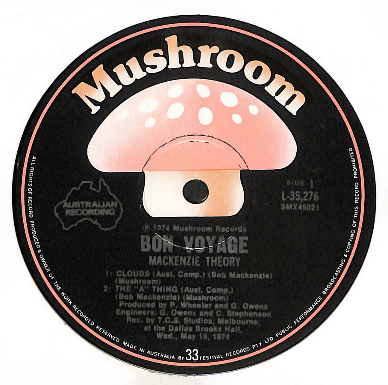 Bon Voyage (Live At Dallas Brooks Hall May Fifteen)