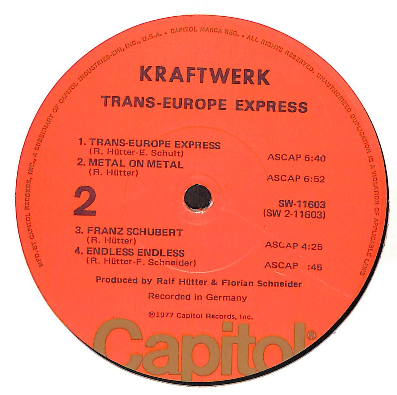 独オリジナル　TRANS EUROPA EXPRESS　Kraftwerk Kraftwerk – Trans Europa Express | Releases | Discogs