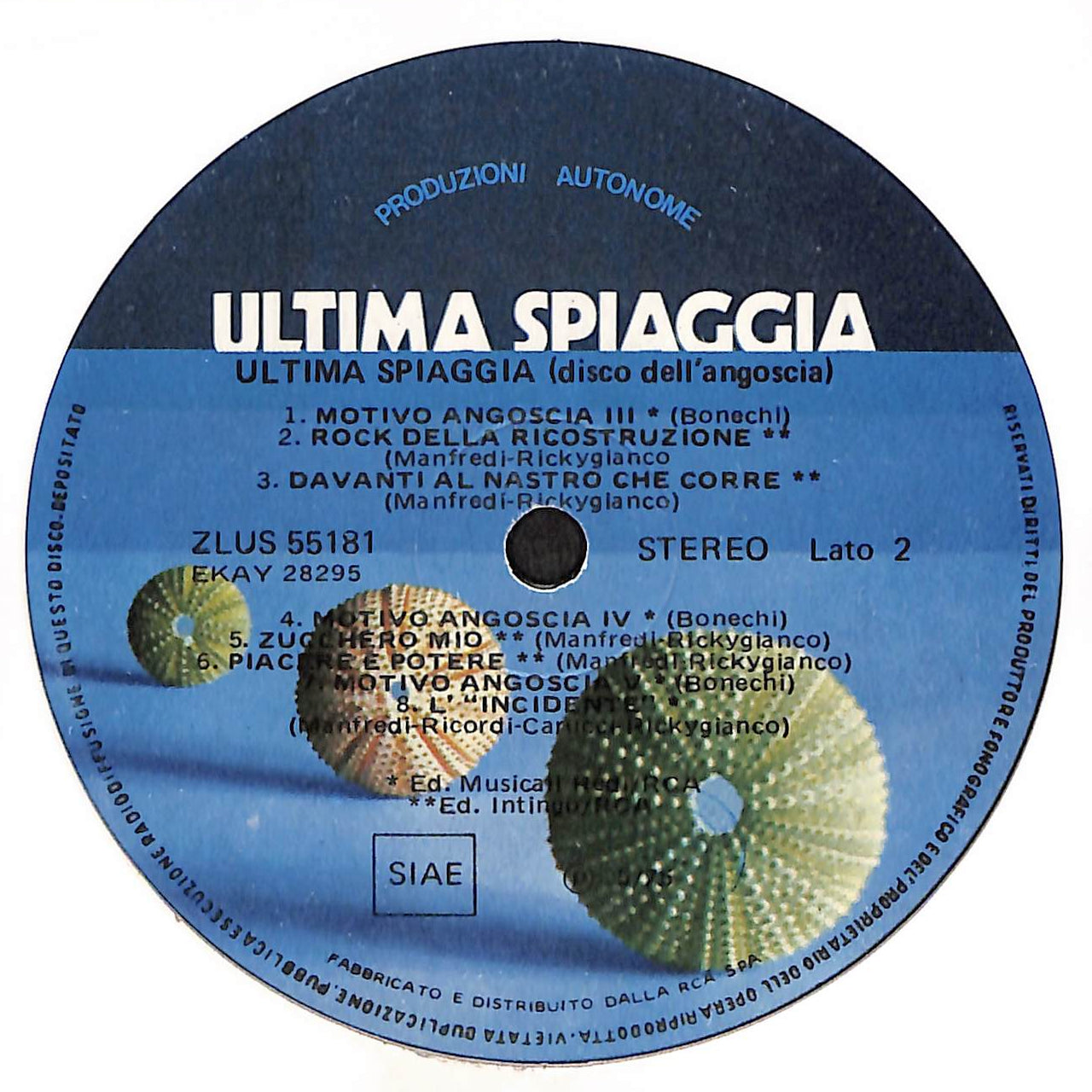 Ultima Spiaggia (Disco Dell´Angoscia)