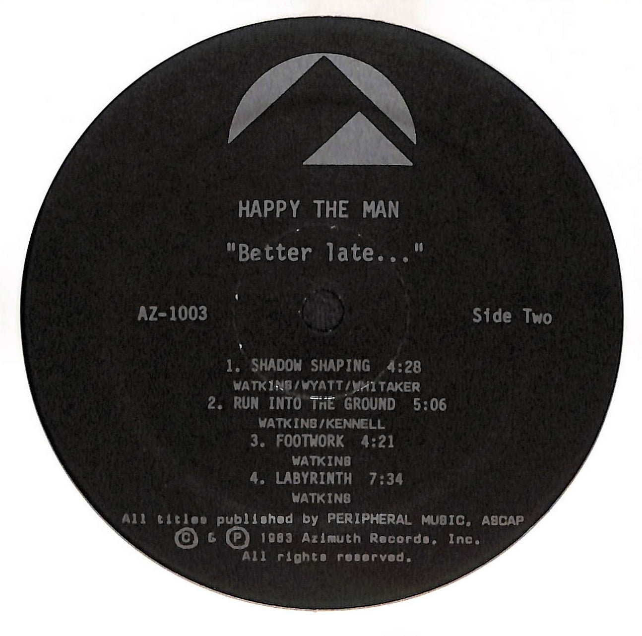 3rd - "Better Late..."