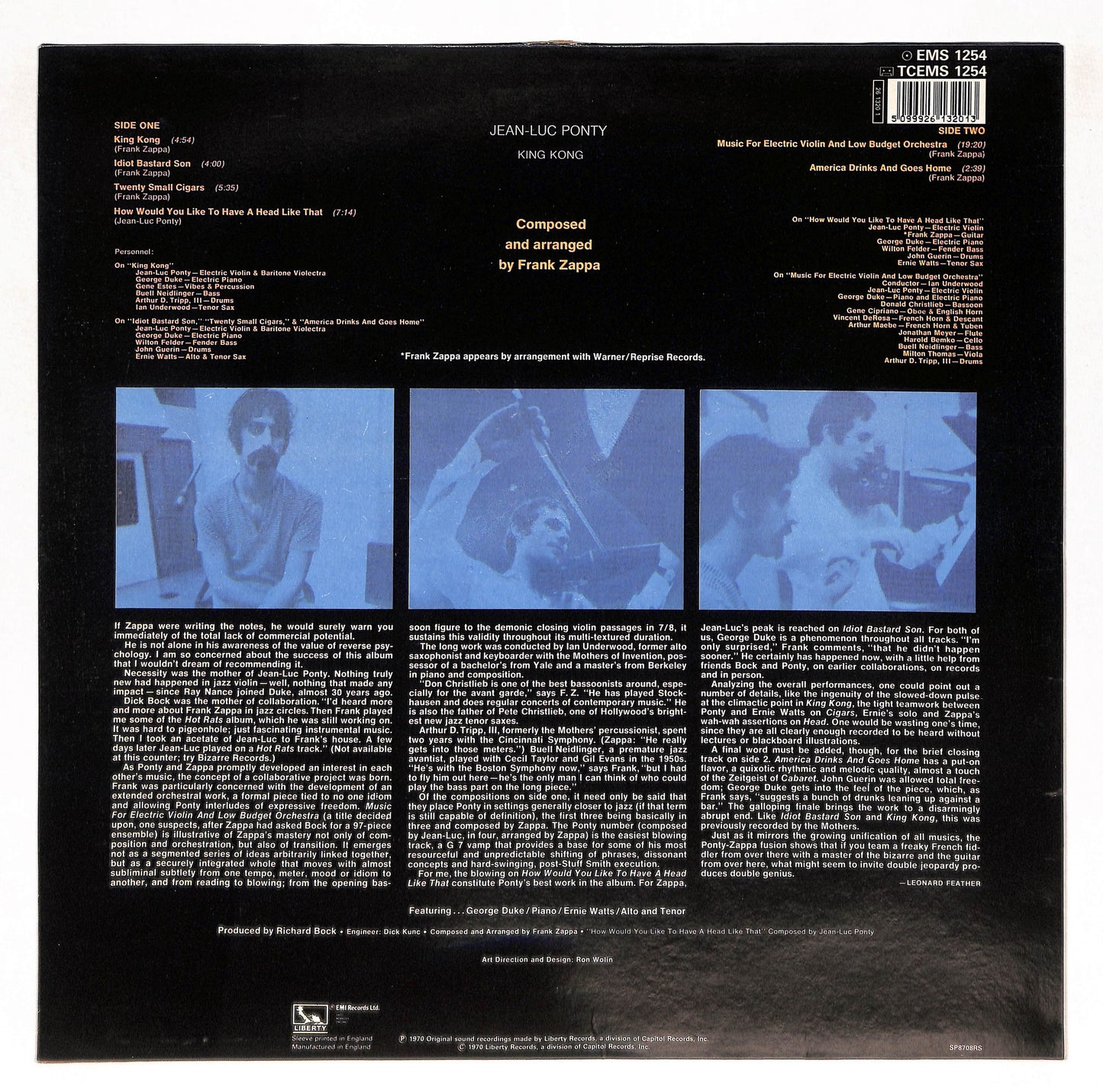 King Kong: Jean-Luc Ponty Plays The Music Of Frank Zappa